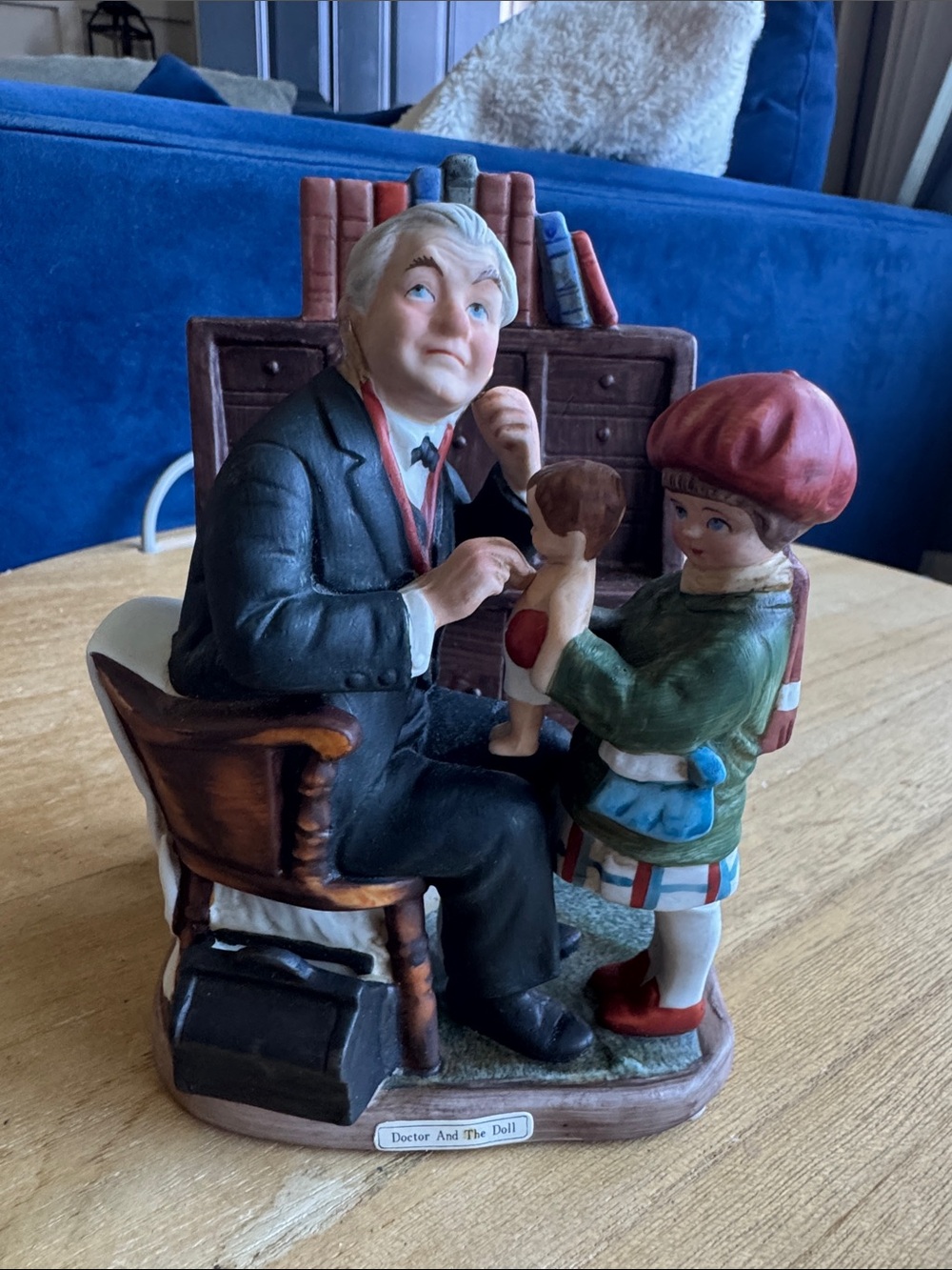 Vintage Norman Rockwell Doctor and the Doll Figurine by Dave Grossman
